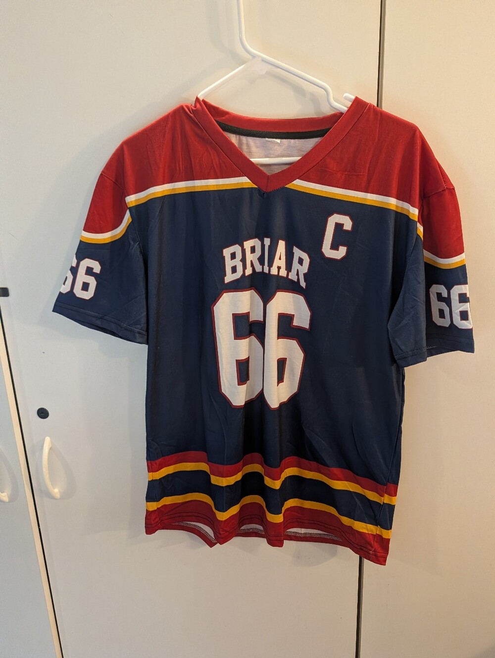 Off Campus Briar College Hockey Red/Blue Jersey Di Laurentis - 66